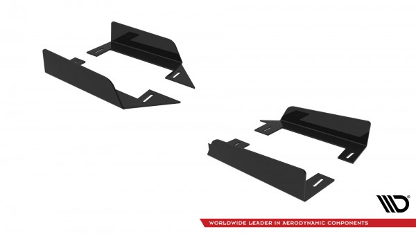 Side Flaps für Mitsubishi Lancer EVO X schwarz Hochglanz