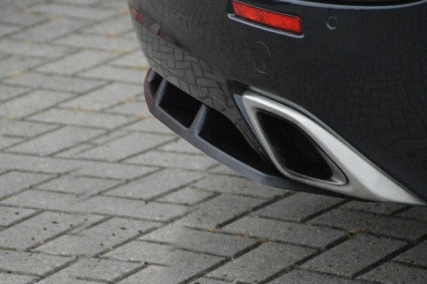 Heckeinsatz für Original OPC Stoßstange aus ABS, nur passend für Sports Tourer hochglanz schwarz Ope