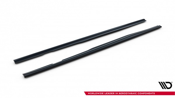 Seitenschweller Ansatz für Ford Focus ST / ST-Line Mk3 / Mk3 FL Hatchback / Kombi schwarz Hochglanz