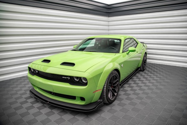 Seitenschweller Ansatz für Dodge Challenger SRT Hellcat Widebody Mk3 schwarz Hochglanz