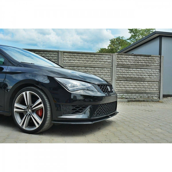 Front Ansatz für SEAT LEON III CUPRA / FR schwarz Hochglanz
