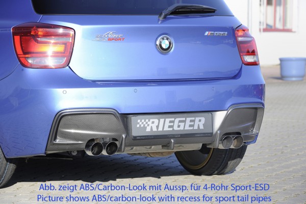 Rieger Heckeinsatz BMW 1er F21 (1K2) Lim. / 2-tür.