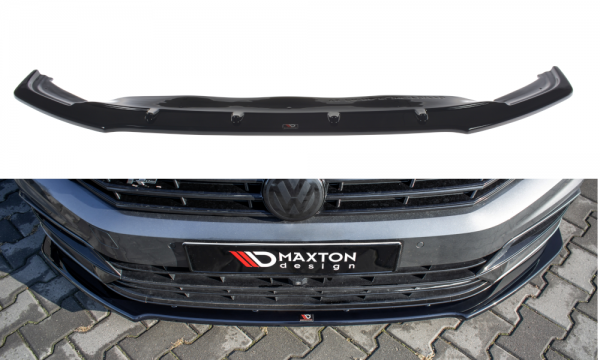 Front Ansatz V.1 für Volkswagen Passat R-Line B8 schwarz Hochglanz