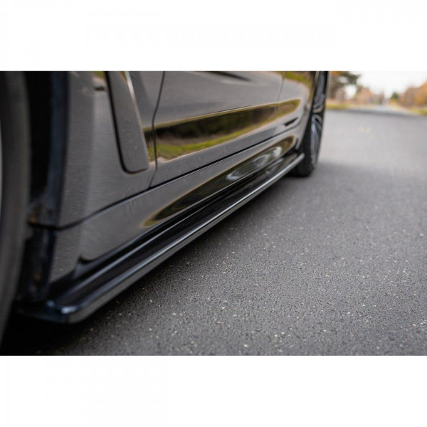 Seitenschweller Ansatz für BMW 5er G30/ G31 M-Paket schwarz Hochglanz