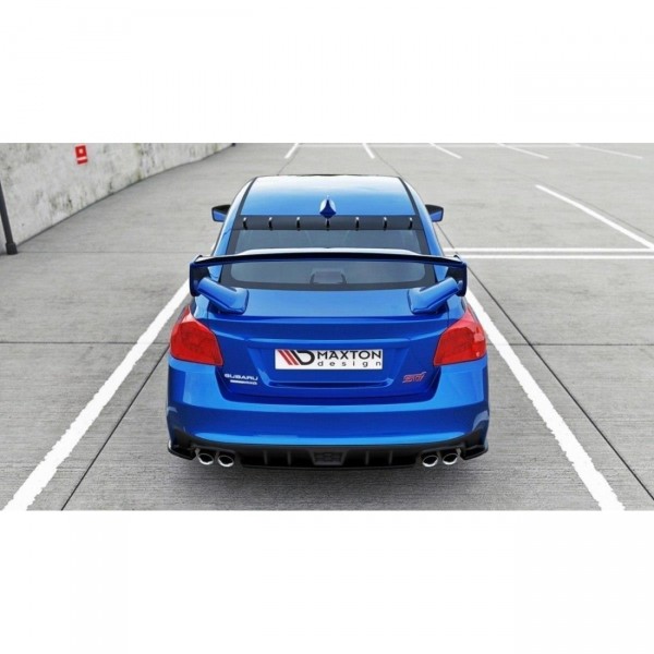 Heck Ansatz Flaps Diffusor V.1 für SUBARU WRX STI schwarz Hochglanz