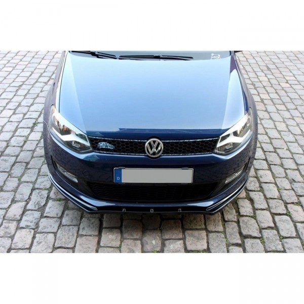 Front Ansatz für VW POLO MKV schwarz Hochglanz