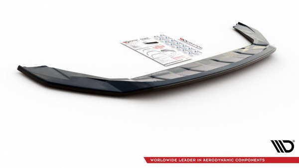 Front Ansatz für Volkswagen T-Cross schwarz Hochglanz