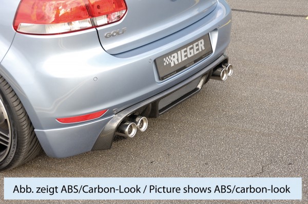 Rieger Heckschürzenansatz VW Golf 6 Diffusor