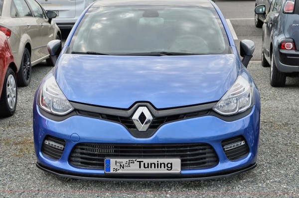 Cup Frontspoilerlippe aus ABS hochglanz schwarz Renault Clio 4, GT + GT-Line ab Bj.: 2013-2016 Passe