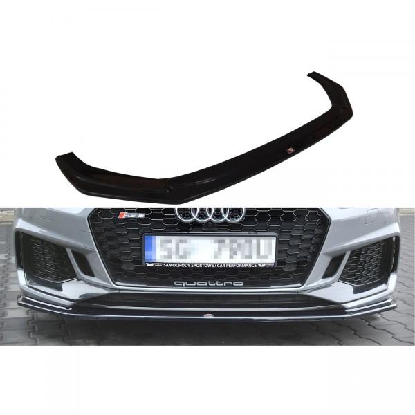 Front Ansatz V.2 für Audi RS5 F5 Coupe / Sportback schwarz Hochglanz