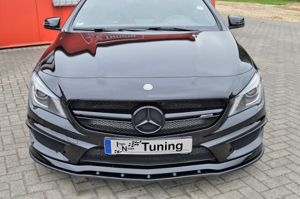 CUP Frontspoilerlippe aus ABS hochglanz schwarz Mercedes Benz CLA 45AMG, C117 / 245G Bj.:2012-2015