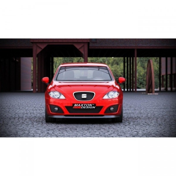 Front Ansatz für SEAT LEON MK2 Facelift schwarz Hochglanz