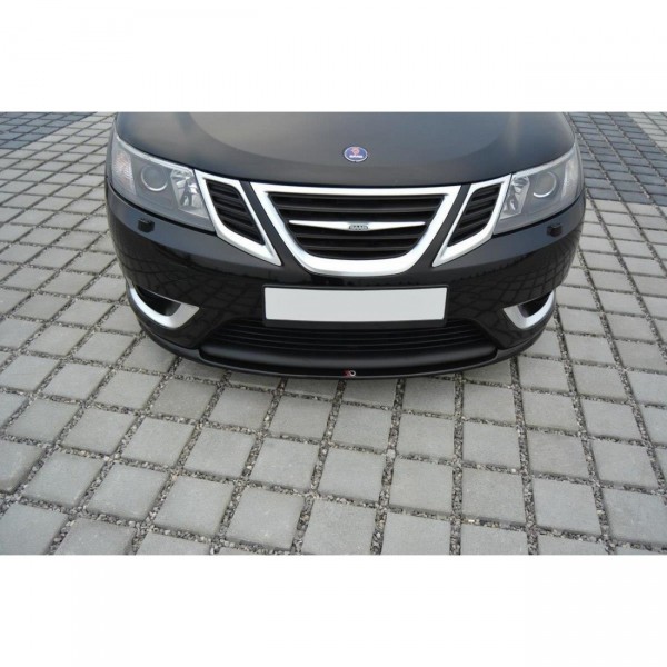 Front Ansatz für Saab 9-3 Aero Mk2 Facelift schwarz Hochglanz