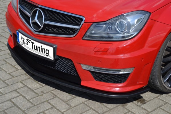 CUP Frontspoilerlippe aus ABS hochglanz schwarz Mercedes Benz C63 AMG, 204 Bj.:2011-2015 passend für