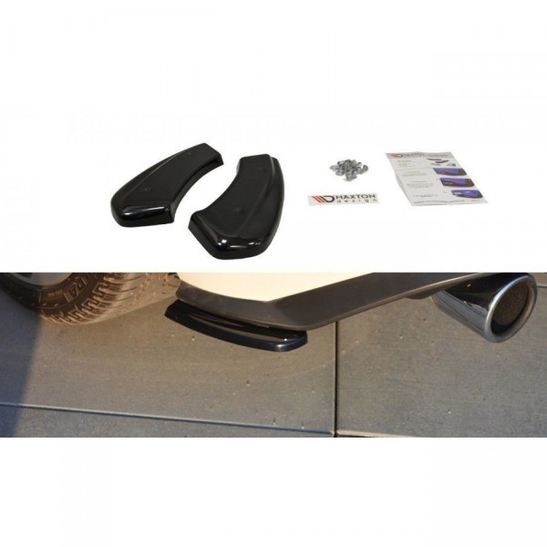 Heck Ansatz Flaps Diffusor für VW GOLF 7 GTI FACELIFT schwarz Hochglanz