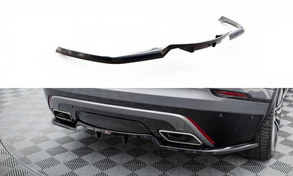 Hinten Splitter (mit einem vertikalem balken) für Land Rover Range Rover Velar R-Dynamic Mk1 schwarz