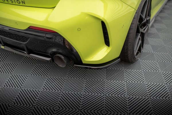 Heck Ansatz Flaps Diffusor V.7 für BMW 1er M-Paket / M135i F40 schwarz Hochglanz