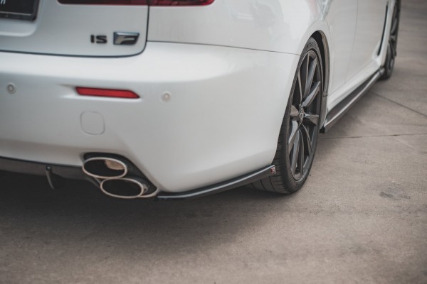 Heck Ansatz Flaps Diffusor für Lexus IS F Mk2 Carbon Look