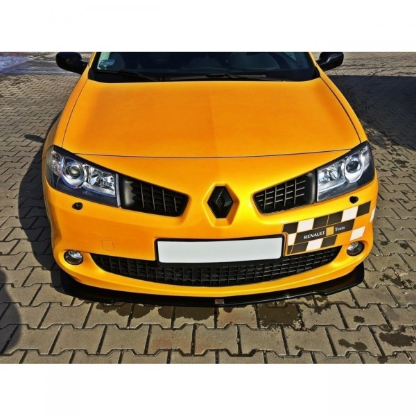 Front Ansatz für RENAULT MEGANE II RS schwarz Hochglanz