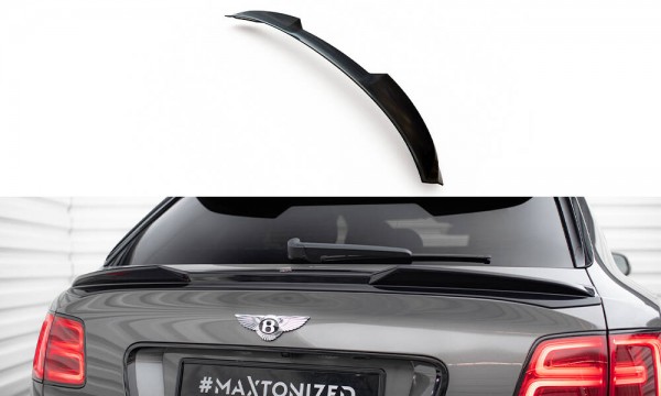Niedriger Spoiler CAP für 3D Bentley Bentayga Mk1 schwarz Hochglanz