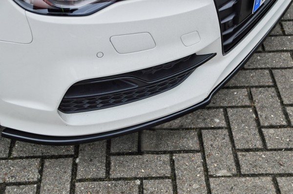 Cup Frontspoilerlippe aus ABS hochglanz schwarz Audi A3, 8V, S-Line + S3, Limousine Bj.: 2012 - 2016