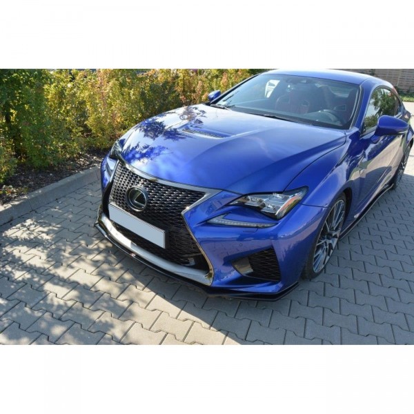 Front Ansatz V.1 für Lexus RC F schwarz Hochglanz