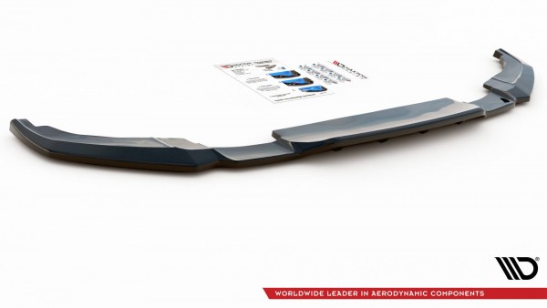 Mittlerer Diffusor Heck Ansatz DTM Look für Peugeot 2008 Mk2 schwarz Hochglanz