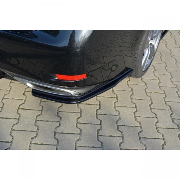 Heck Ansatz Flaps Diffusor passend für Lexus GS Mk4 Facelift T schwarz Hochglanz