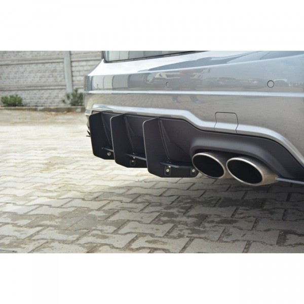 Heck Ansatz für Mercedes-Benz C Limousine / Kombi AMG-Line W204 / S204 Diffusor Heckschürze & Heck