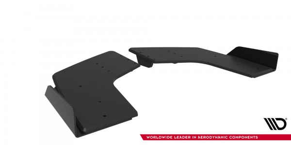 Street Pro Heck Ansatz Flaps Diffusor +Flaps für Mitsubishi Lancer EVO X schwarz Hochglanz