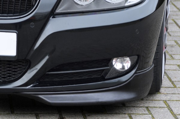 Frontspoilerecken Satz aus ABS hochglanz schwarz BMW 3er E90/E91 Facelift Bj.: 09/2008- Limousine +