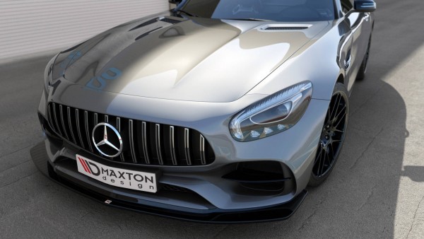 Front Ansatz für Mercedes-AMG GT S C190 Facelift schwarz Hochglanz