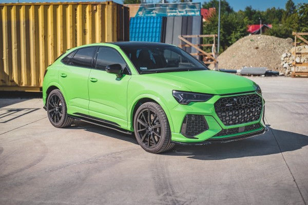 Seitenschweller Ansatz für Audi RSQ3 / Q3 S-Line F3 schwarz Hochglanz