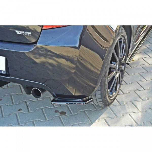 Heck Ansatz Flaps Diffusor für RENAULT CLIO III RS schwarz Hochglanz