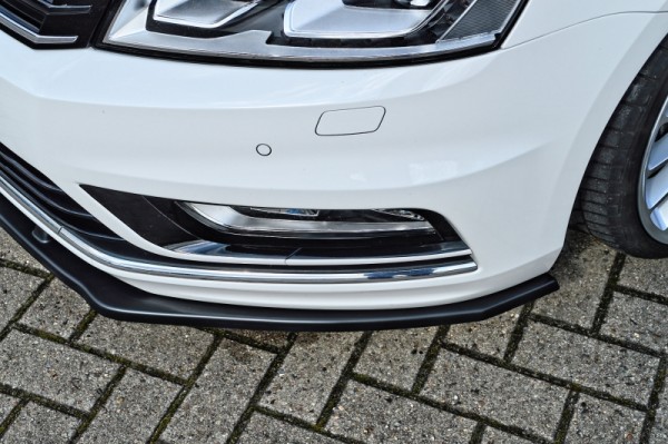 Cup Frontspoilerlippe aus ABS hochglanz schwarz VW Passat 3C, B7 R-Line ab Bj.: 2010- Limousine + Va