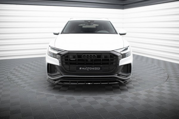 Front Ansatz V.2 für Audi SQ8 / Q8 S-Line Mk1 schwarz Hochglanz