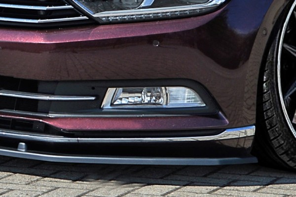 Cup Frontspoilerlippe aus ABS hochglanz schwarz VW Passat 3G, B8 ab Bj.: 2014- Limousine + Variant,