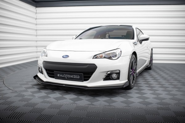 Street Pro Front Ansatz für +Flaps für V.1 + Flaps Subaru BRZ Mk1 schwarz Hochglanz