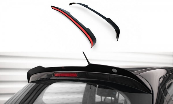 Spoiler CAP für Peugeot 207 Sport schwarz Hochglanz