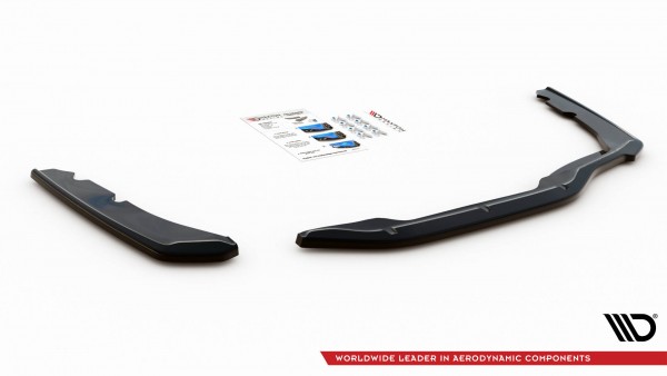 Heck Ansatz Flaps Diffusor für BMW 2 Gran Coupe M-Paket F44 Carbon Look