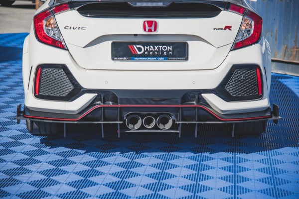 Robuste Racing Diffusor Heck Ansatz für Honda Civic X Type R