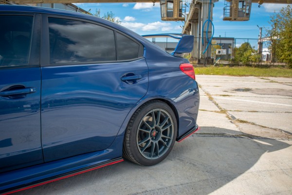 Heck Ansatz Flaps Diffusor V.2 für SUBARU WRX STI schwarz Hochglanz