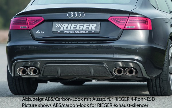 Rieger Heckeinsatz Audi A5 (B8/B81) Sportback