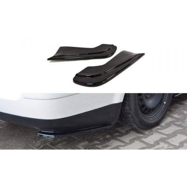 Heck Ansatz Flaps Diffusor für VW PASSAT B5 Kombi schwarz Hochglanz