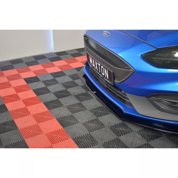 Front Ansatz V.6 für Ford Focus ST / ST-Line Mk4 schwarz Hochglanz