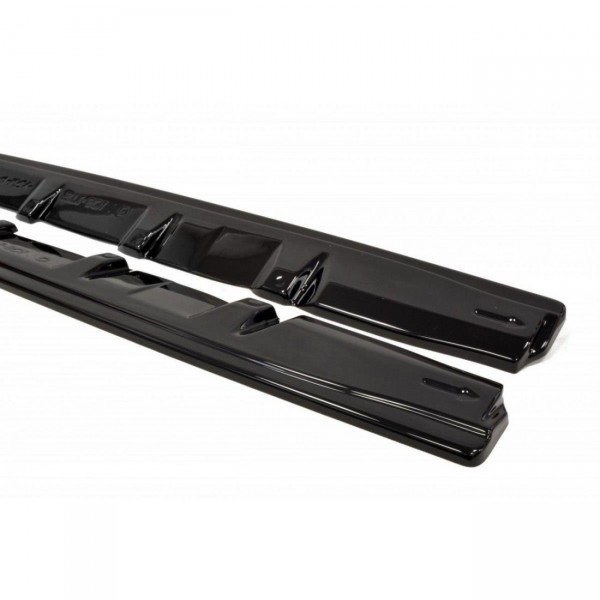 Seitenschweller Ansatz für V.1 für SUBARU WRX STI schwarz Hochglanz