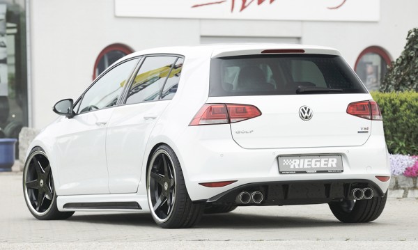 Rieger Heckeinsatz VW Golf 7 GTI Clubsport Diffusor