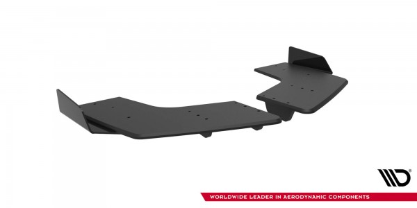 Street Pro Heck Ansatz Flaps Diffusor +Flaps für Mitsubishi Lancer EVO X schwarz Hochglanz