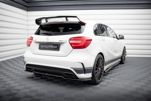 Mittlerer Diffusor Heck Ansatz DTM Look für Mercedes-Benz A45 AMG W176 schwarz Hochglanz