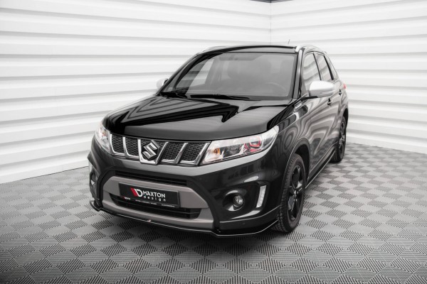 Front Ansatz V.1 für Suzuki Vitara S Mk2 schwarz Hochglanz